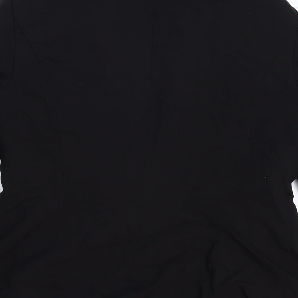 George Womens Black Jacket Suit Jacket Size 12