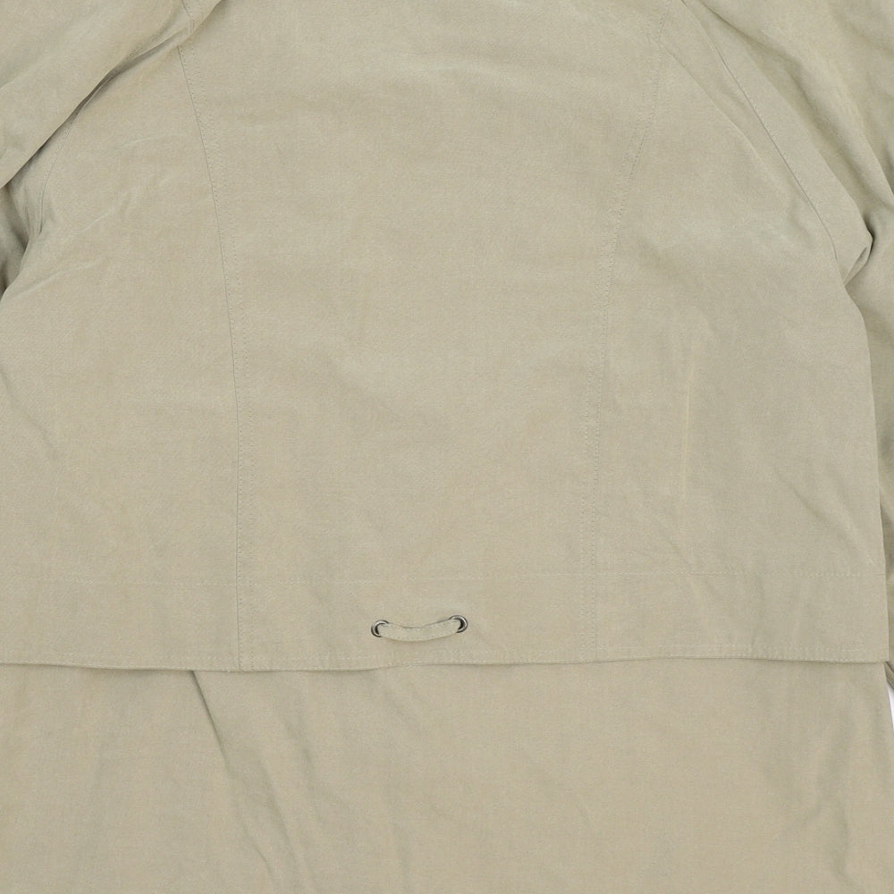 Telemac Womens Beige Jacket Coat Size L