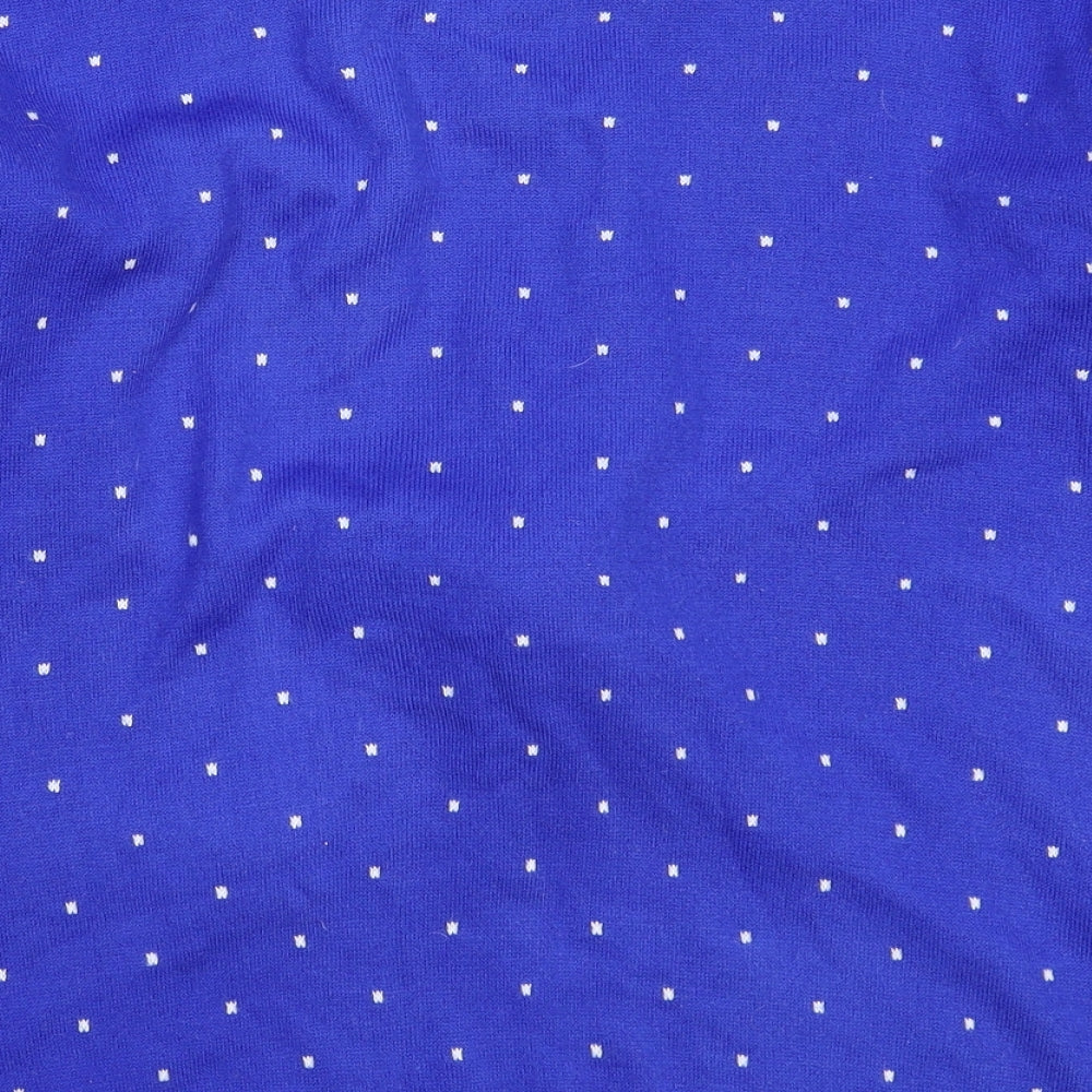Saxnet Mens Blue Knit Pullover Jumper Size S - Christmas