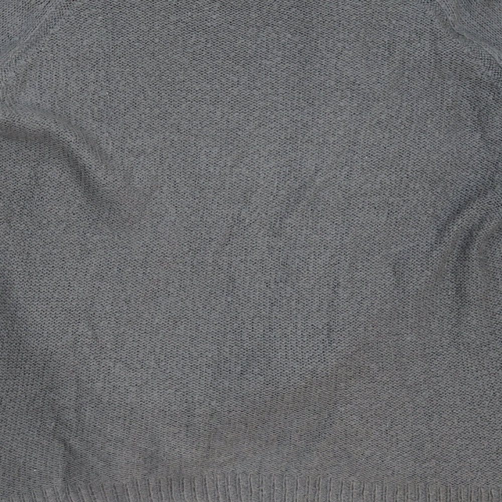 Frederik Anderson Womens Grey Knit Pullover Jumper Size M