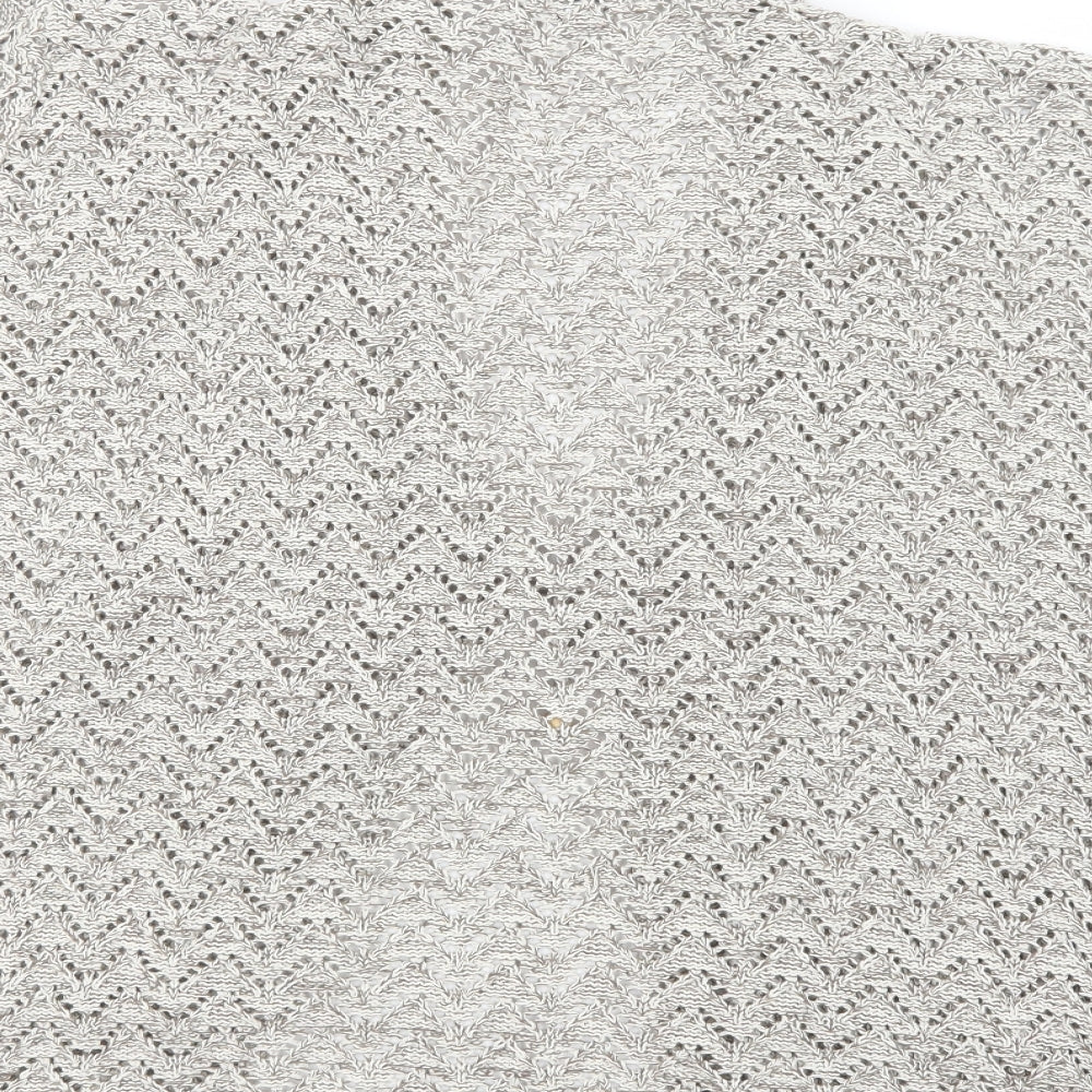 Pulse Womens Beige Knit Cardigan Jumper Size 2XL