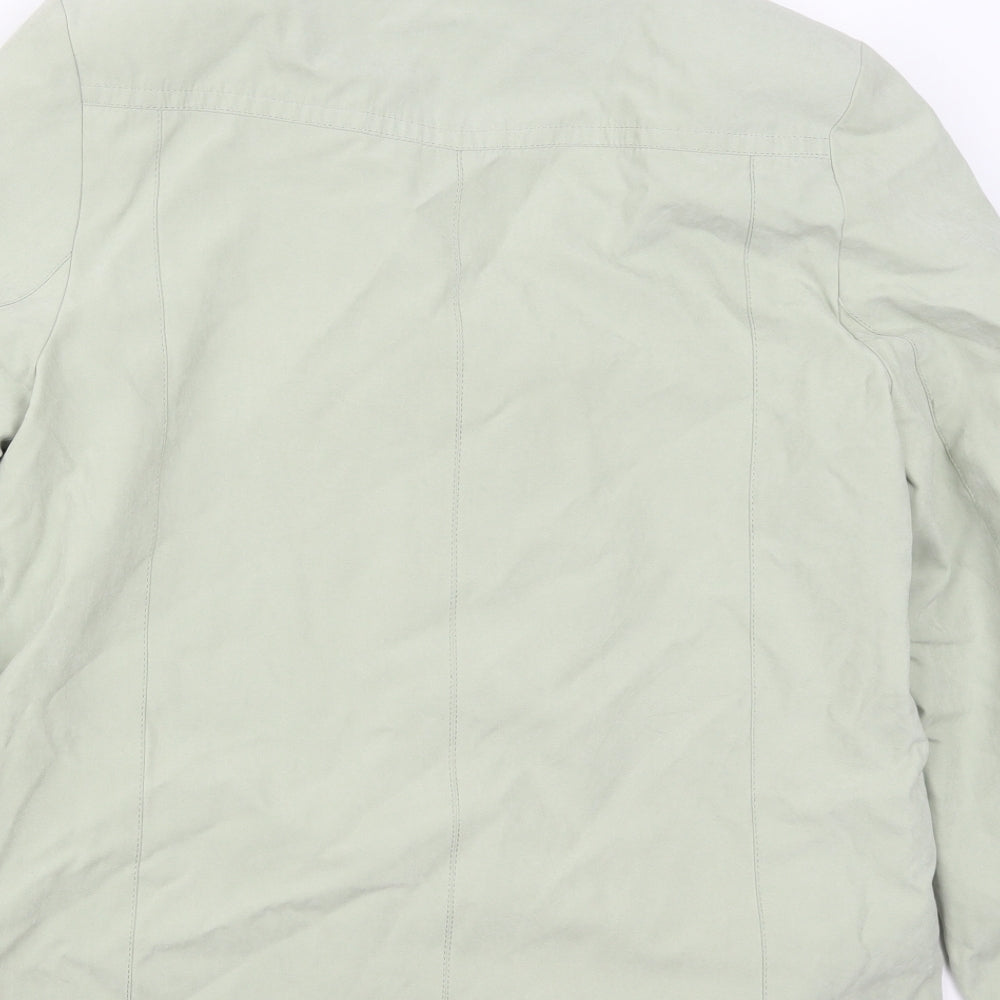 EWM Womens Green Overcoat Coat Size 14