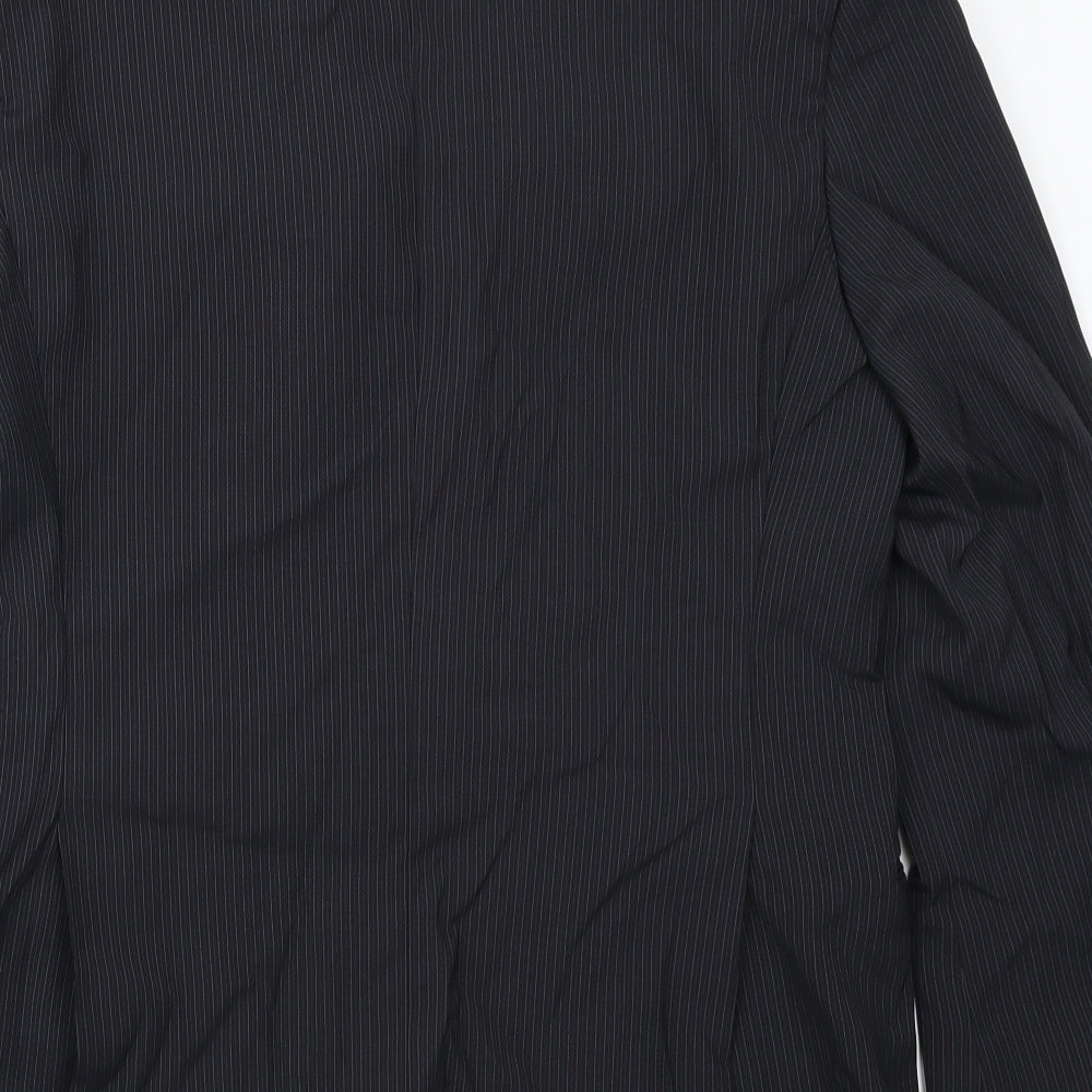 Charlton Gray Mens Grey Striped Jacket Suit Jacket Size 38
