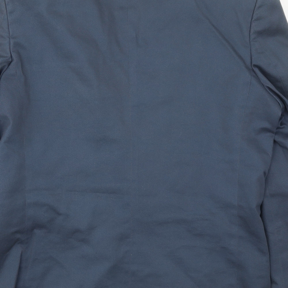 Baume & Mercier Mens Blue Jacket Suit Jacket Size 38
