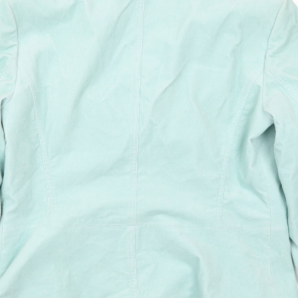NEXT Womens Blue Corduroy Jacket Suit Jacket Size 12