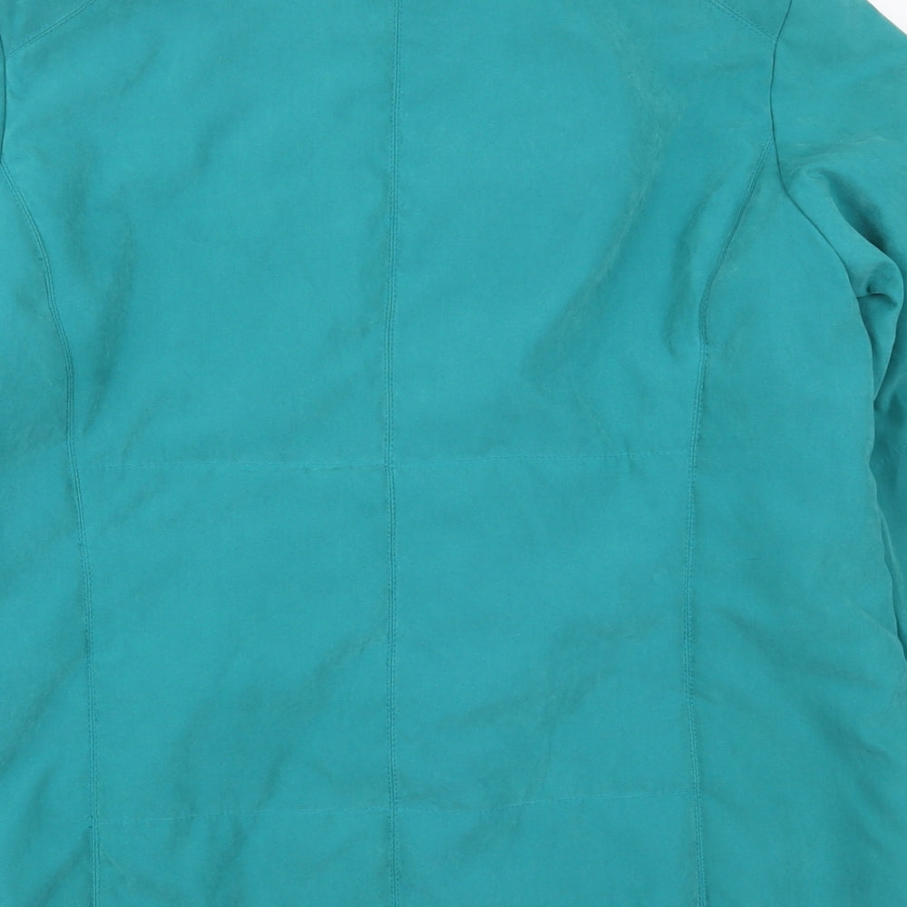 Klass Womens Blue Overcoat Coat Size M