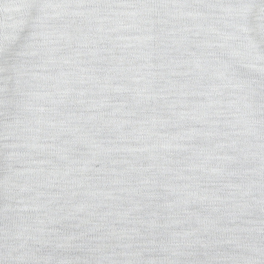 Mia Moda Womens Grey Pullover Jumper Size S