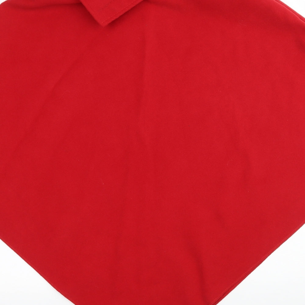 Luigi Womens Red Fleece Jacket One Size