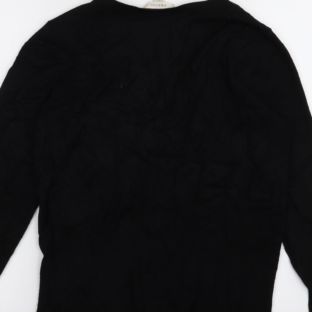Precis Womens Black Pullover Jumper Size S