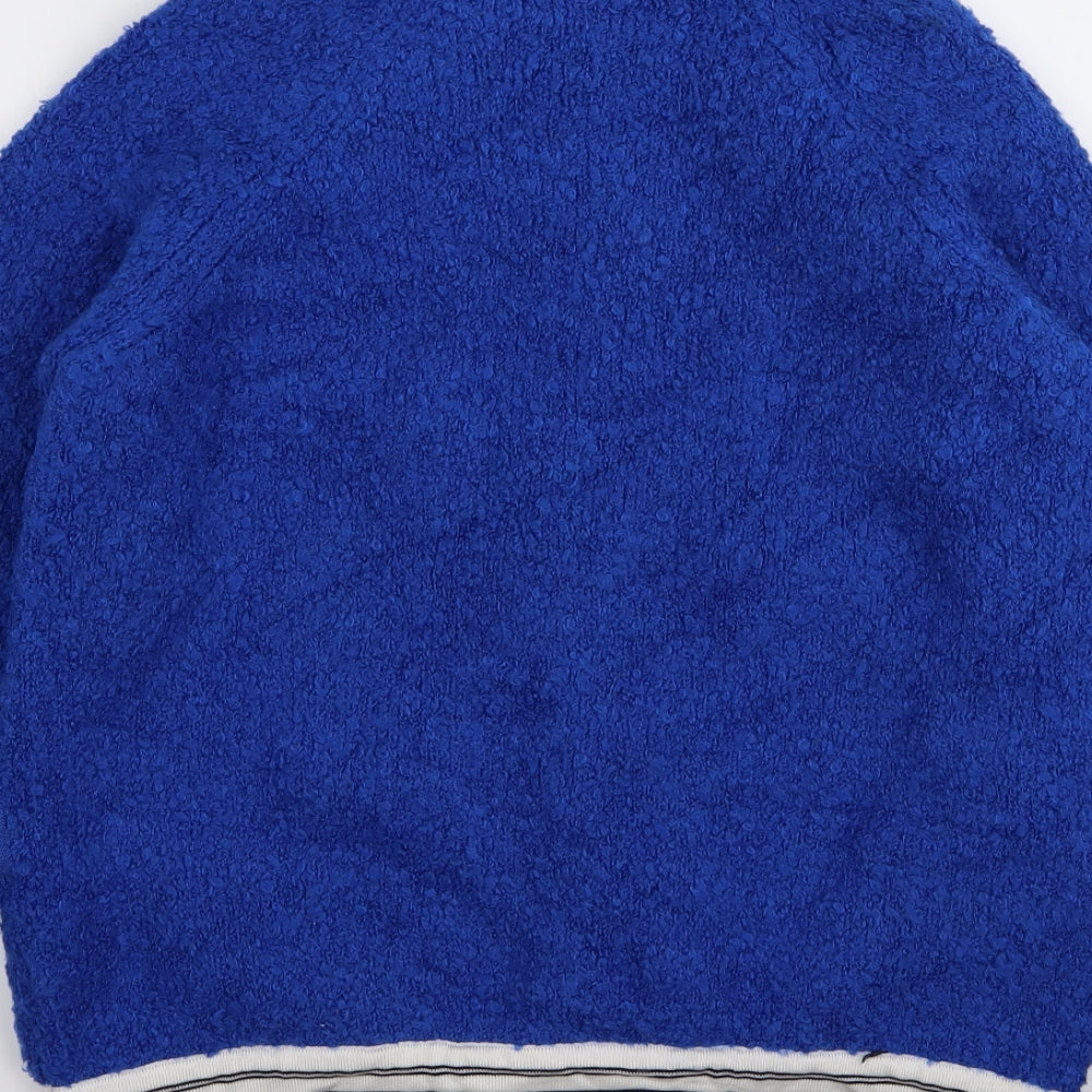 Limited Edition Womens Blue Full Zip Jumper Size 12