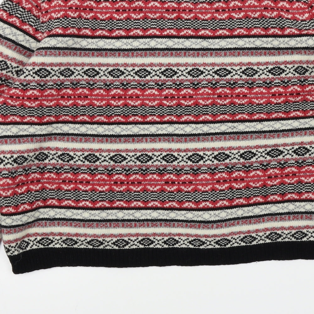 Primark Womens Multicoloured Geometric Pullover Jumper Size 14