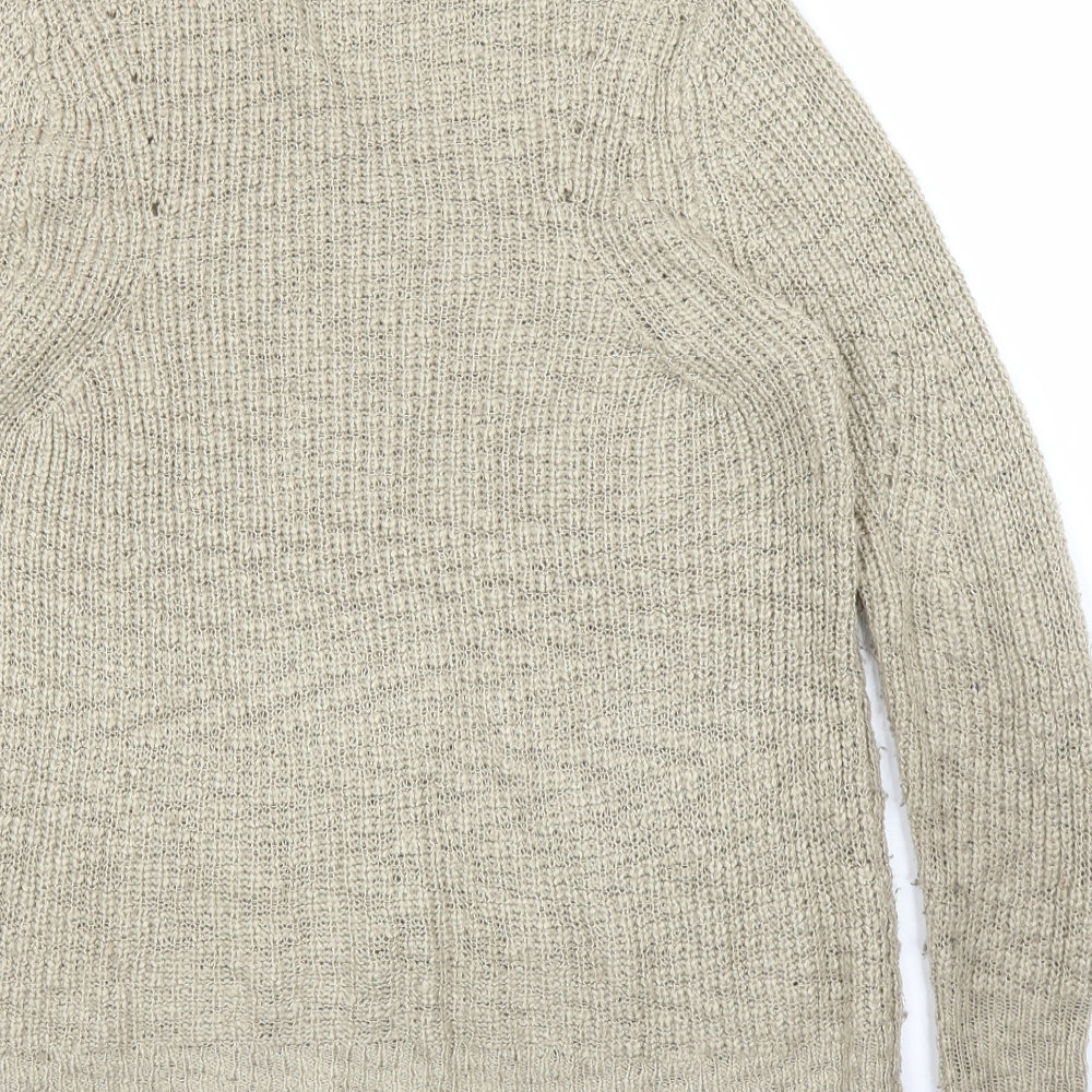 Preworn Womens Beige Pullover Jumper Size M