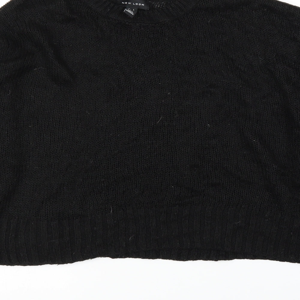 New Look Womens Black Pullover Jumper Size L