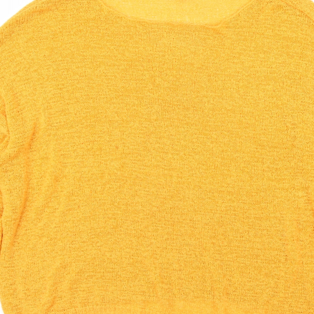 Primark Womens Yellow Pullover Jumper Size M