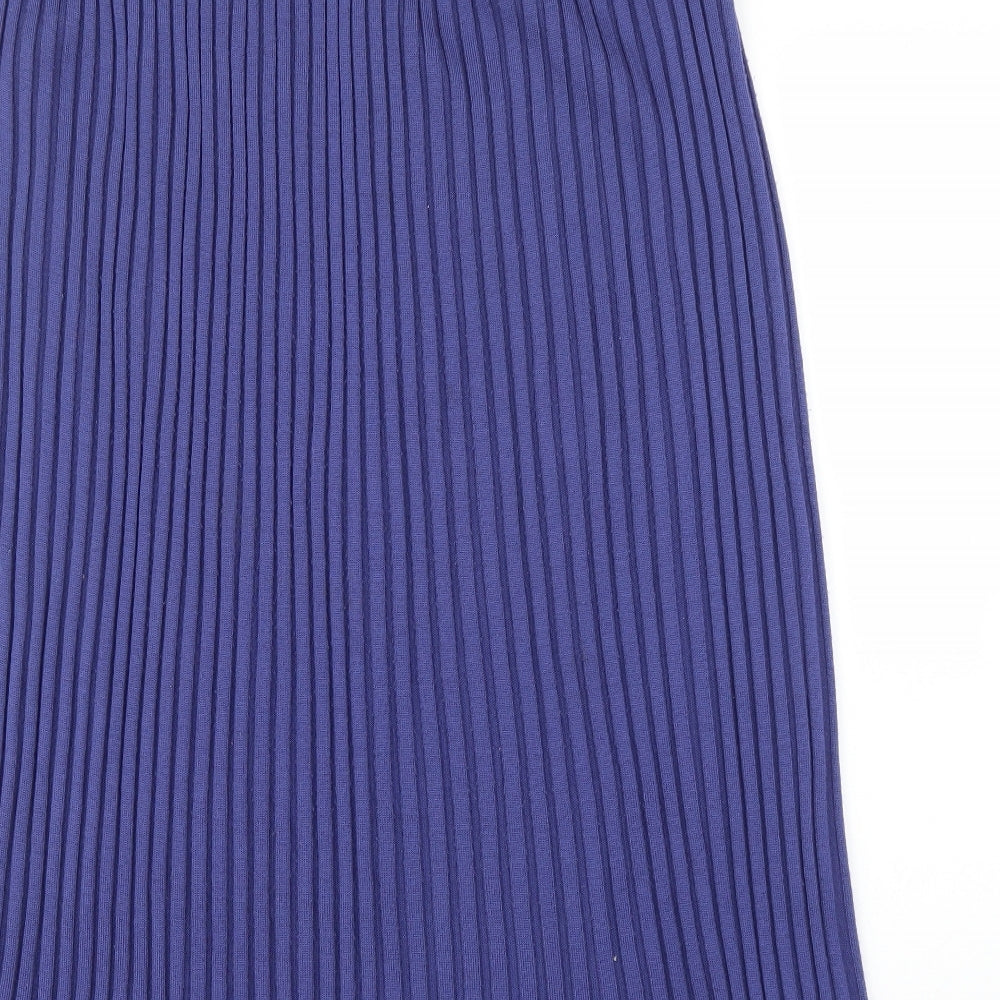 Preworn Womens Blue A-Line Skirt Size 16