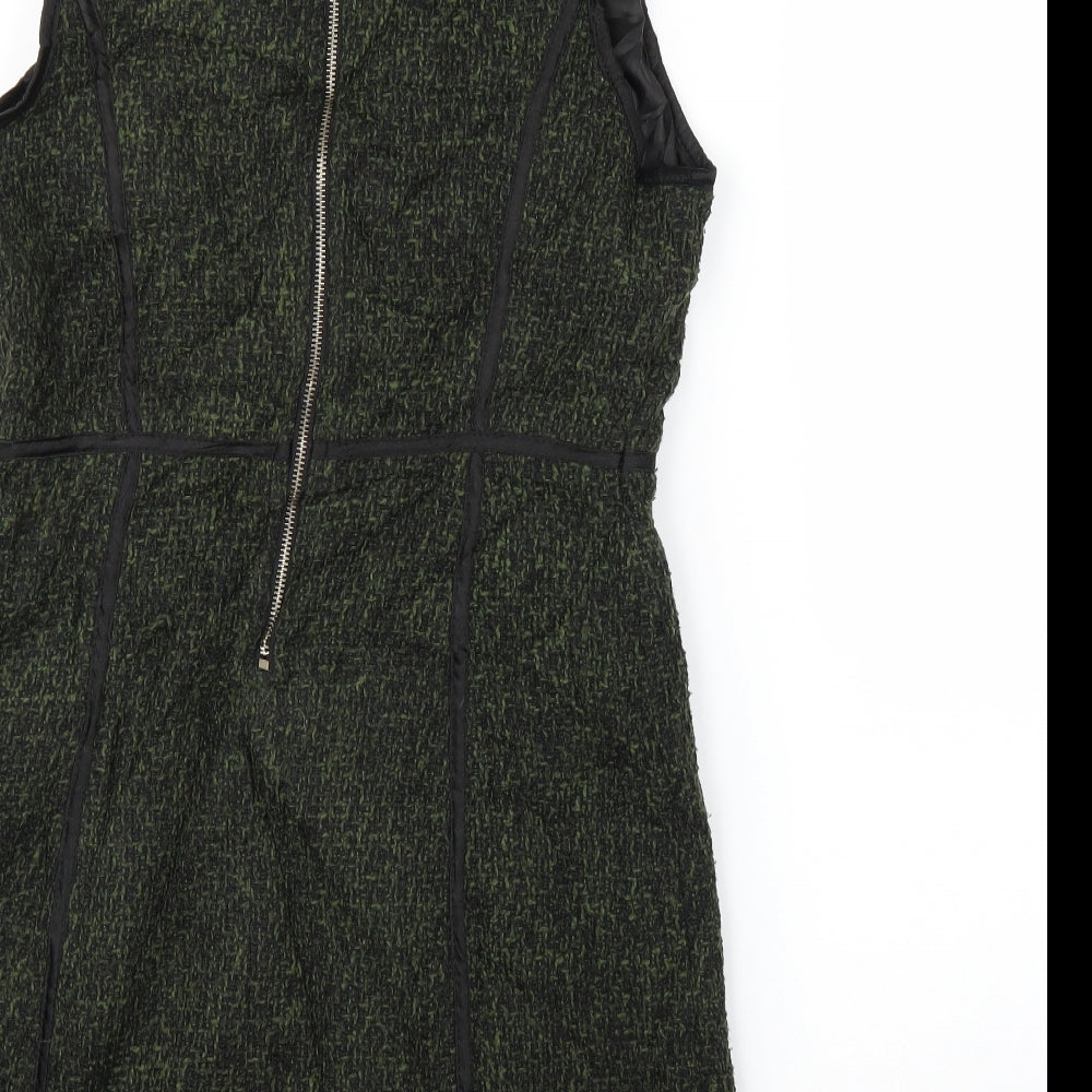Cherry Couture Womens Green Sheath Size M