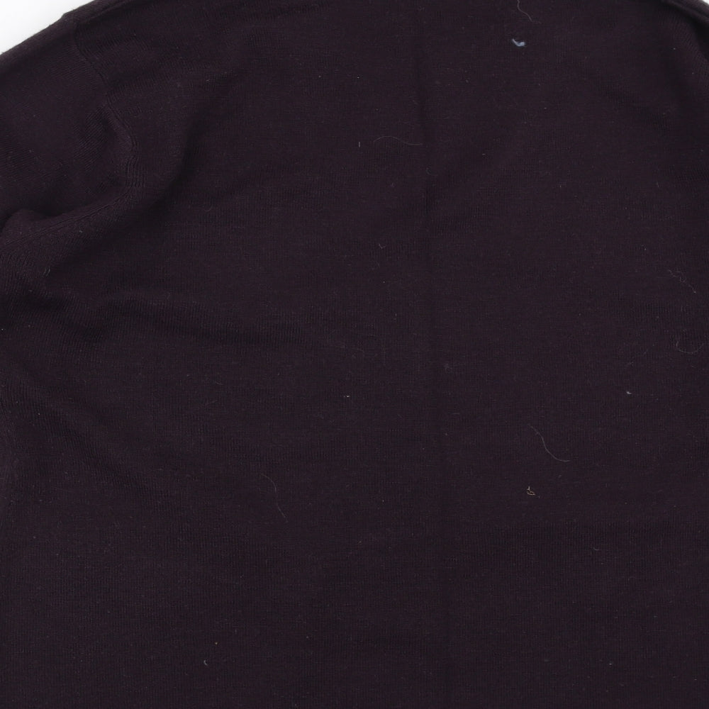 St Bernard Womens Purple Cardigan Jumper Size 14