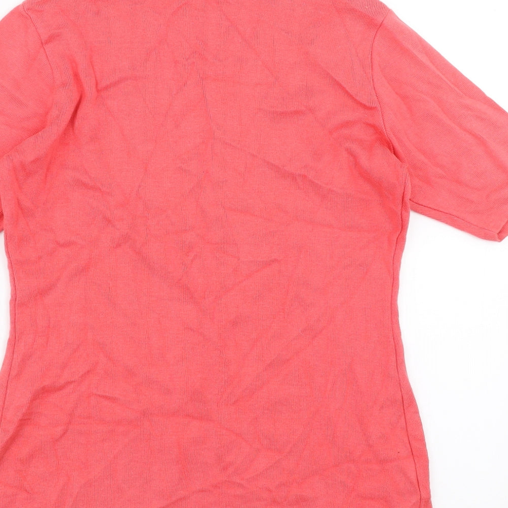 Le Comte Womens Pink Cardigan Jumper Size 12