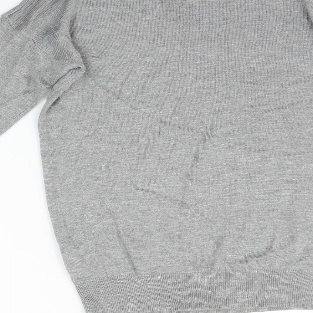 Atmosphere Womens Grey Henley Jumper Size 8
