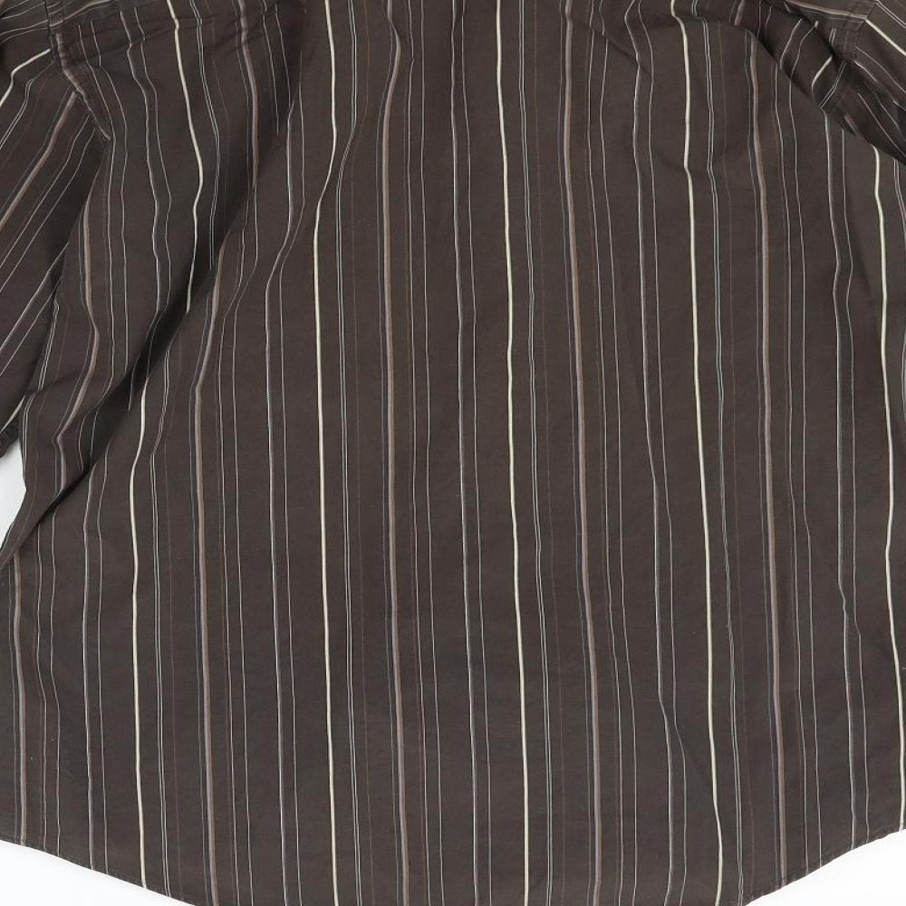 NEXT Mens Brown Button-Up Size 16