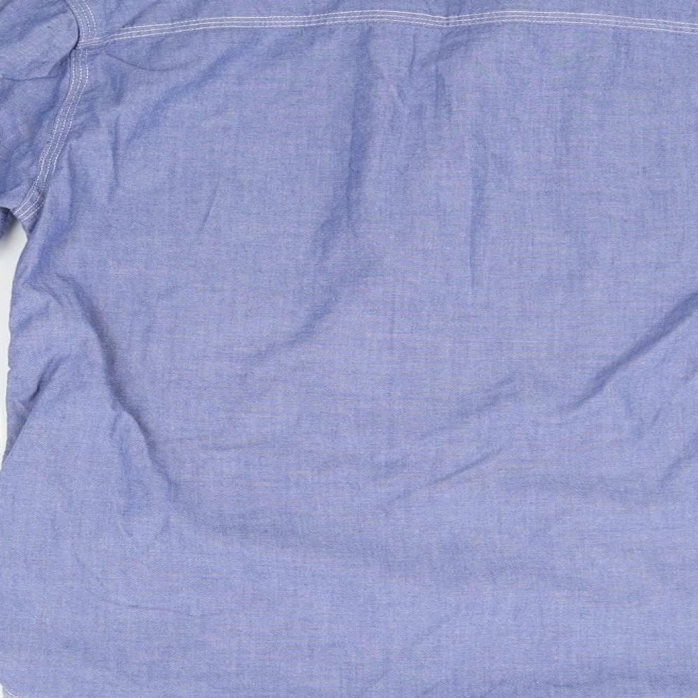 HUF Womens Blue Basic Blouse Size S