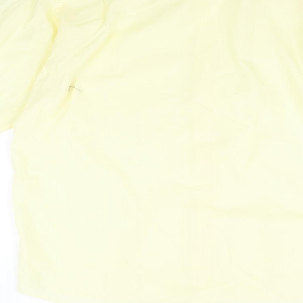 ENRO Mens White Button-Up Size 16