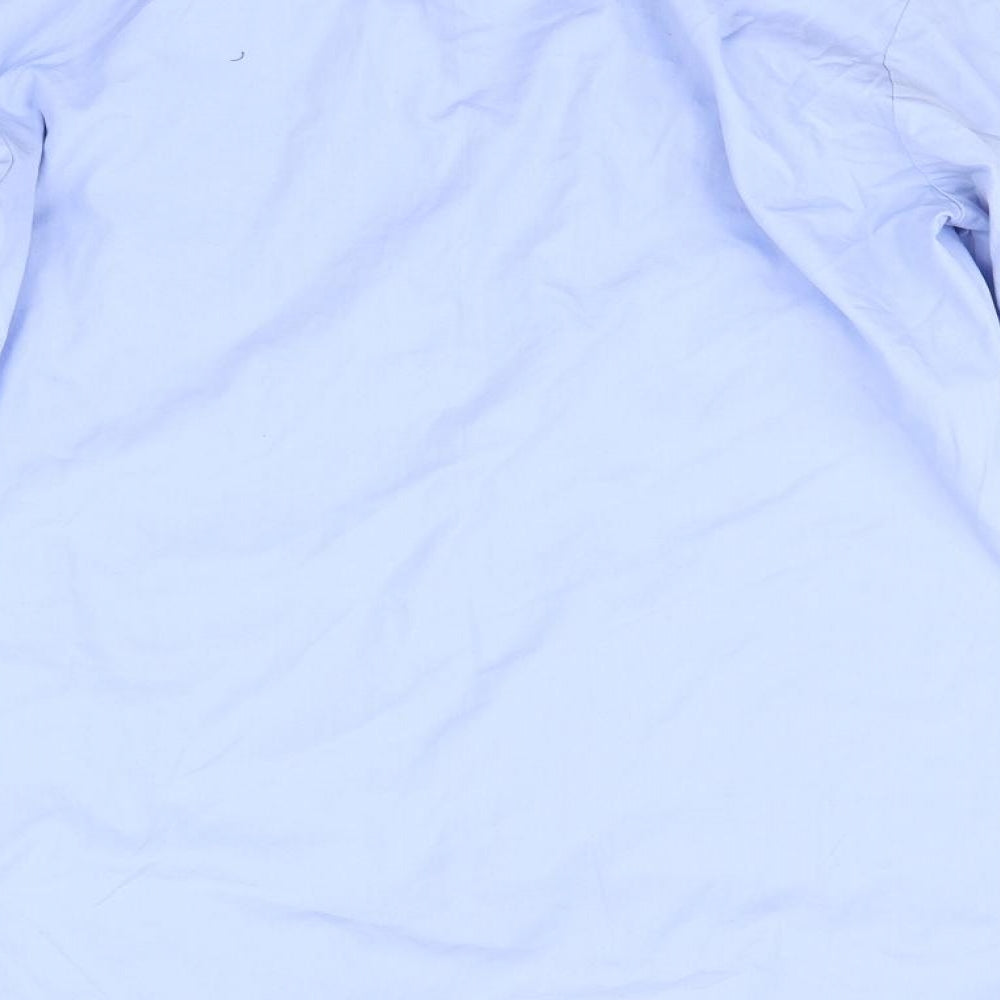 Bosweel Mens Blue Button-Up Size 15