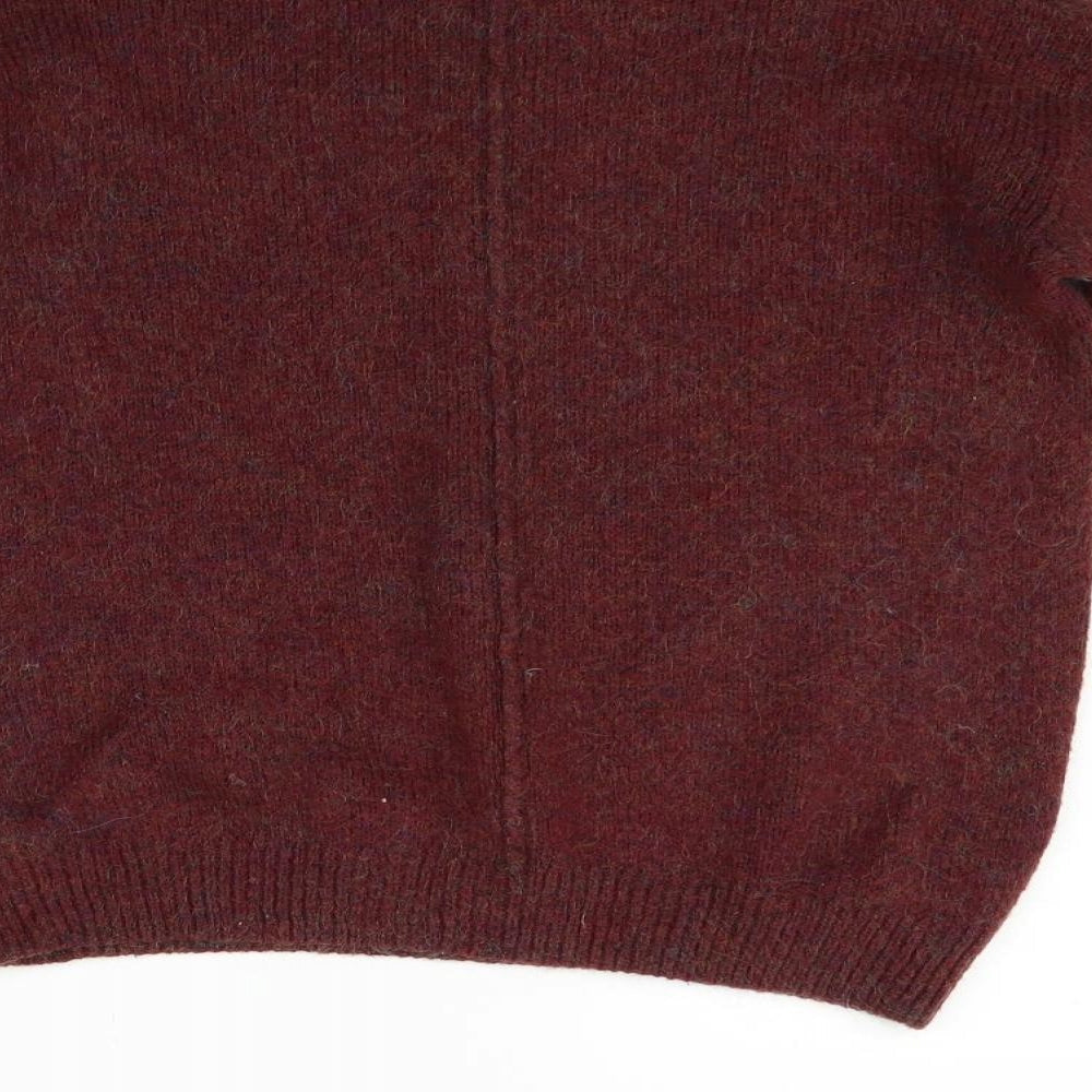 Topshop Womens Red Henley Jumper Size 10