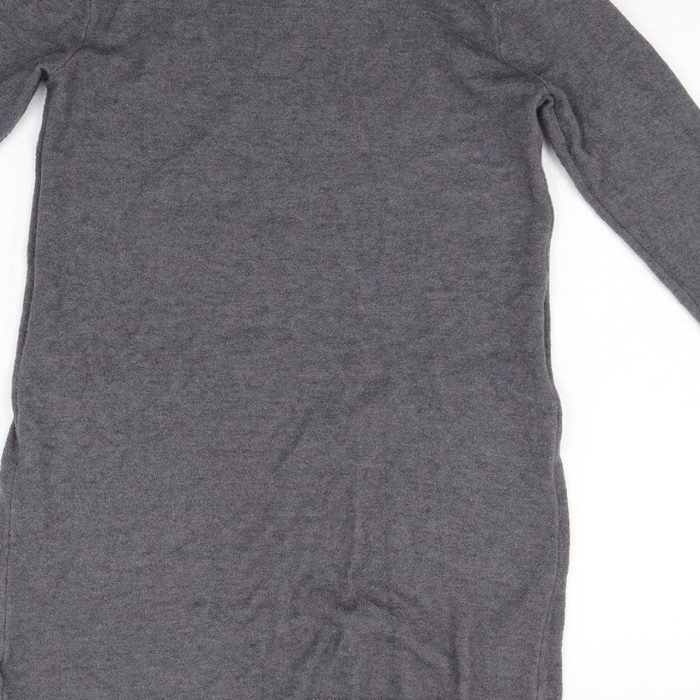 Primark Womens Grey Jumper Dress Size 2XS