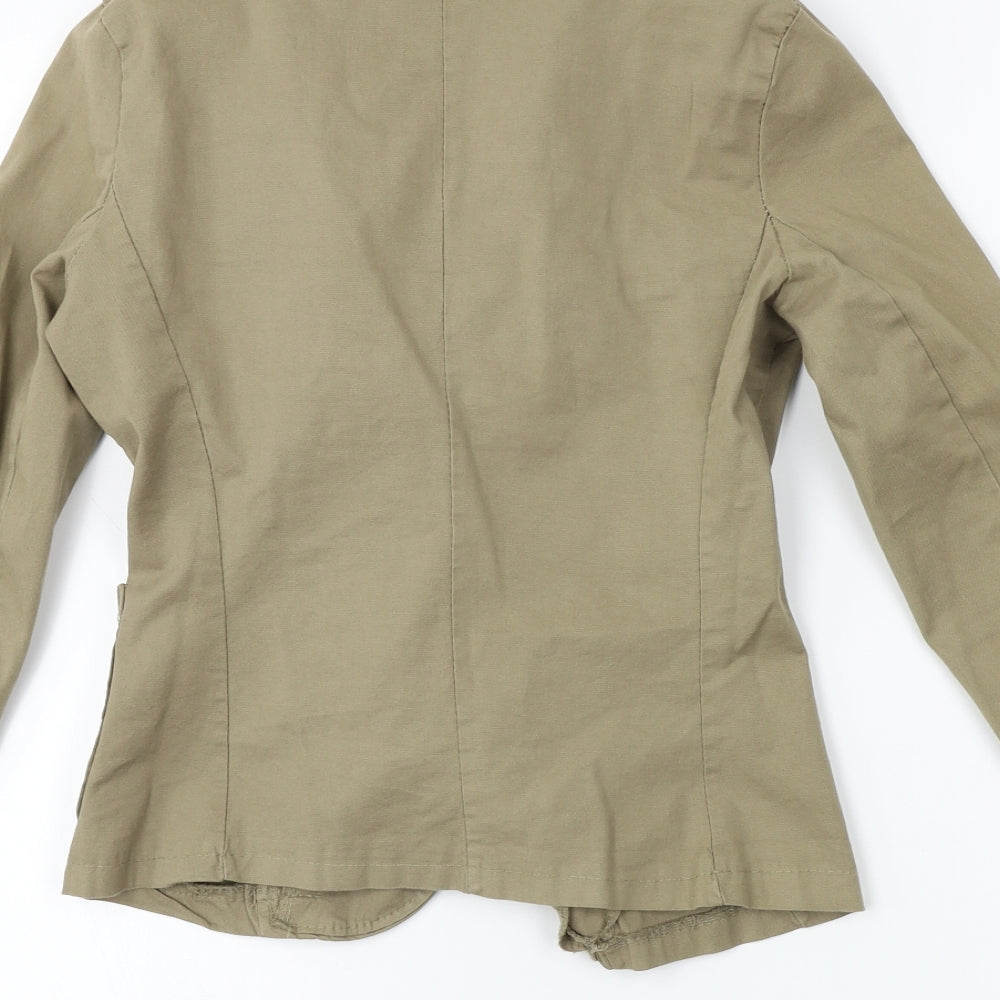Preworn Womens Green Jacket Coat Size M