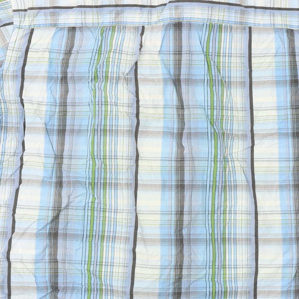 RE Work Mens Blue Check Button-Up Size XL