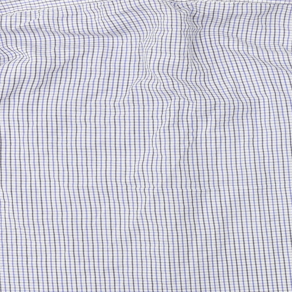 MALDINI Mens Blue Check Button-Up Size XL