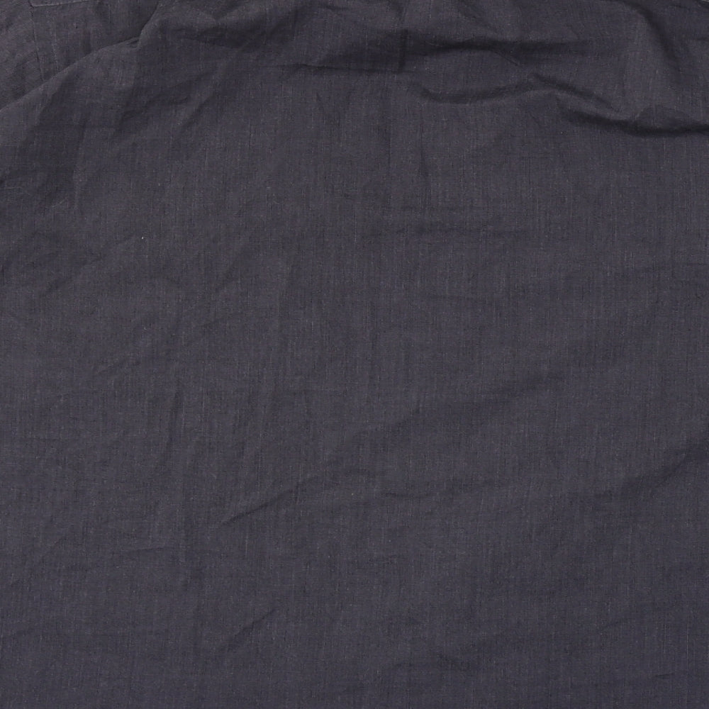 F&F Mens Black Button-Up Size 16