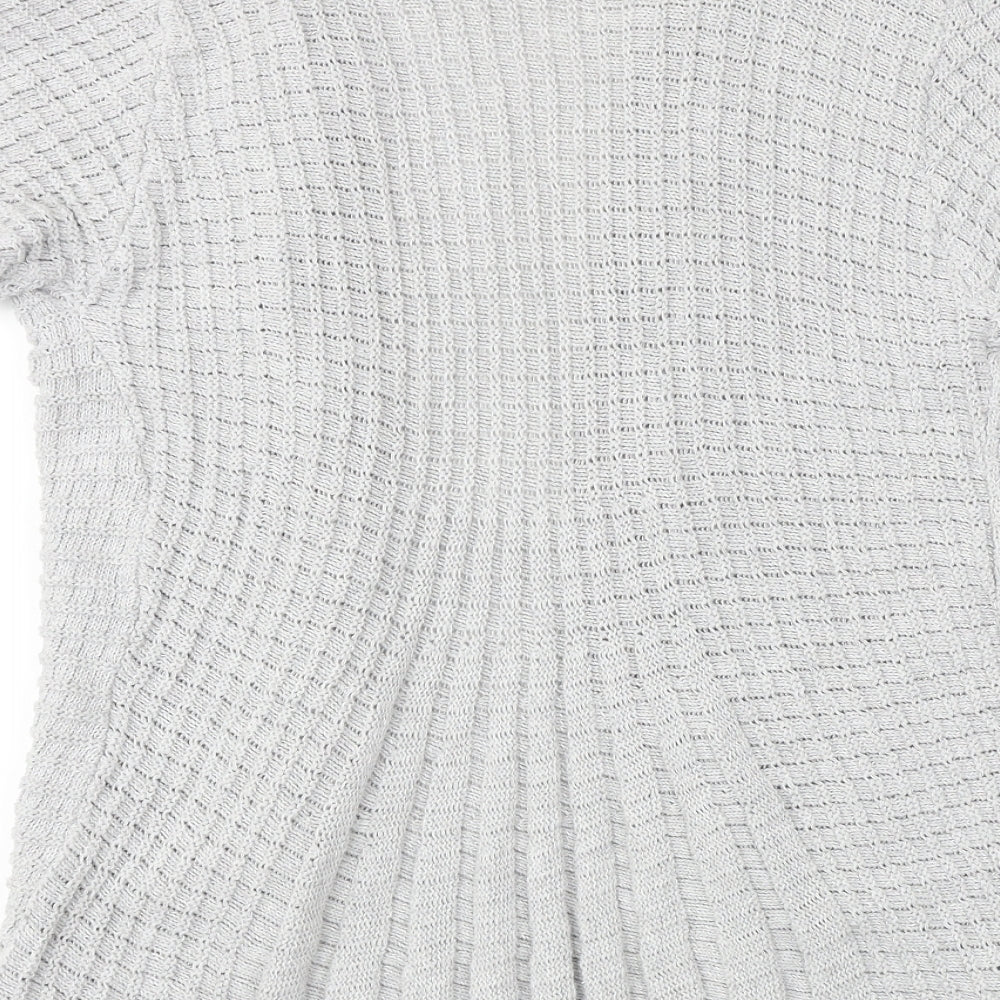 Preworn Womens Grey Cardigan Jumper Size S