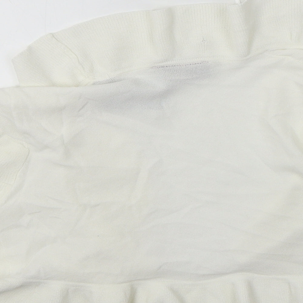 Principles Womens White Cardigan Jumper Size S