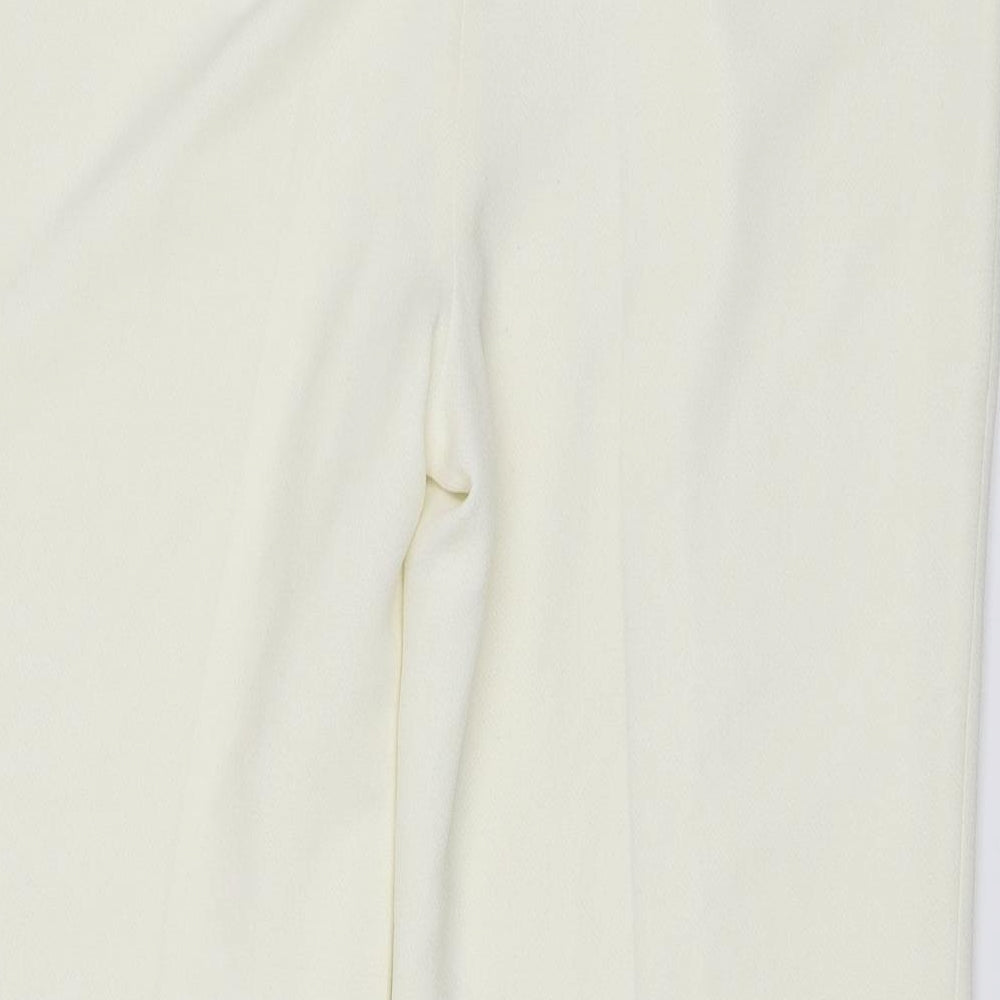 Country Casuals Womens Ivory Trousers Size 16 L29.5 in