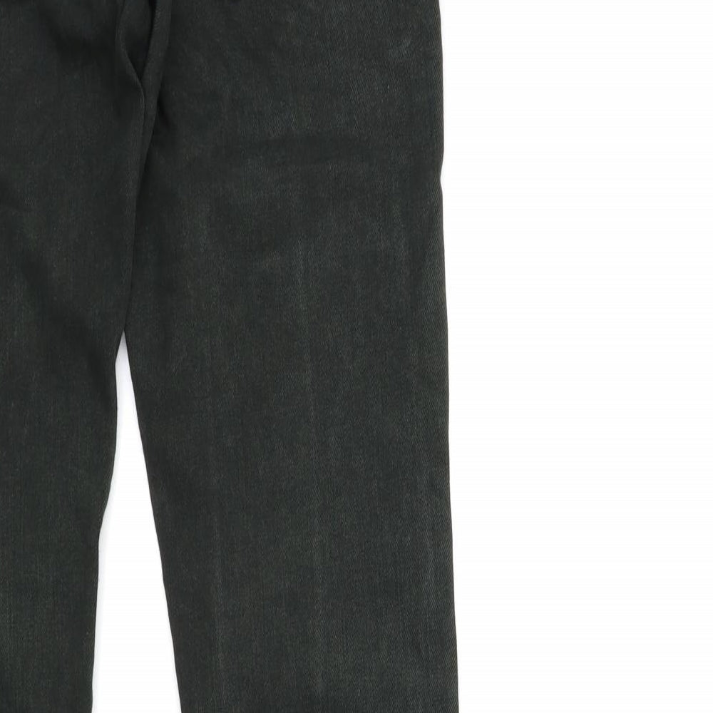 Topshop Womens Green Denim Jeans Size 26 in L30 in