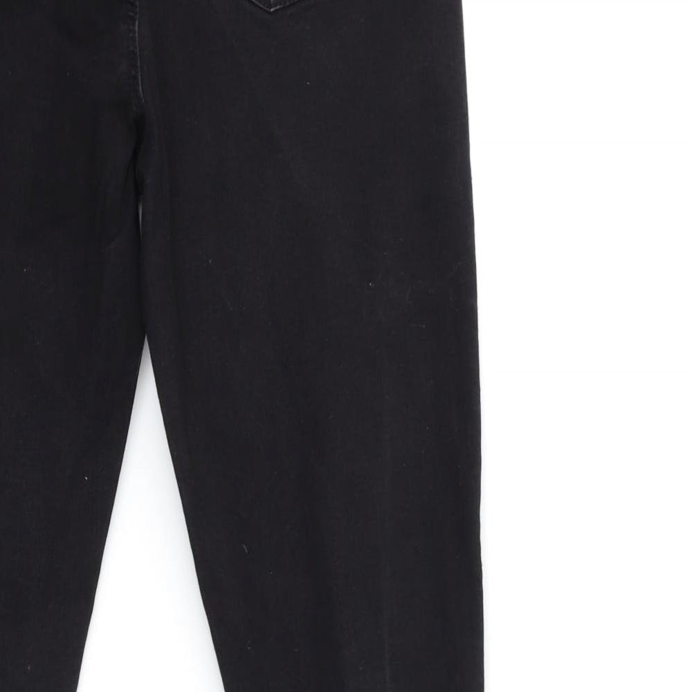 Denim & Co. Womens Black Denim Skinny Jeans Size 12 L27 in
