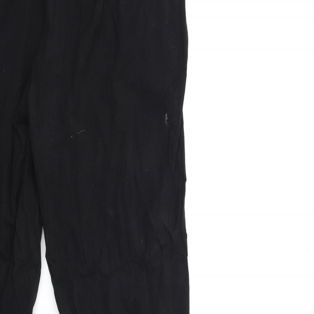 tg Womens Black Trousers Size 12 L30 in