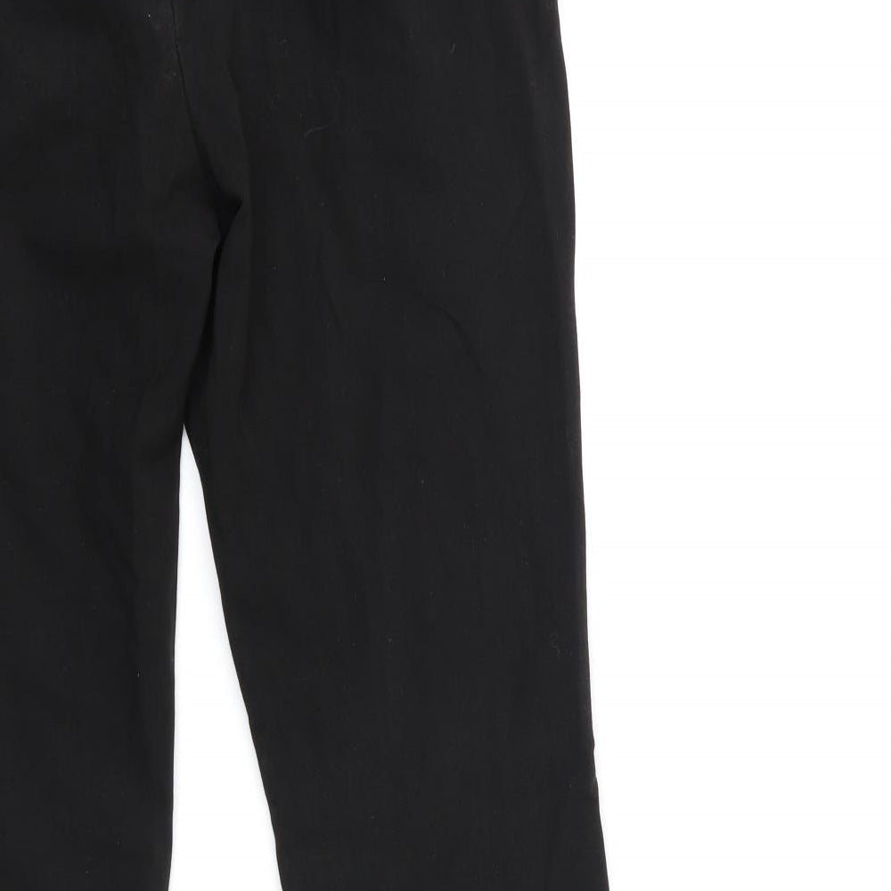 Preworn Womens Black Trousers Size 32 in L27 in