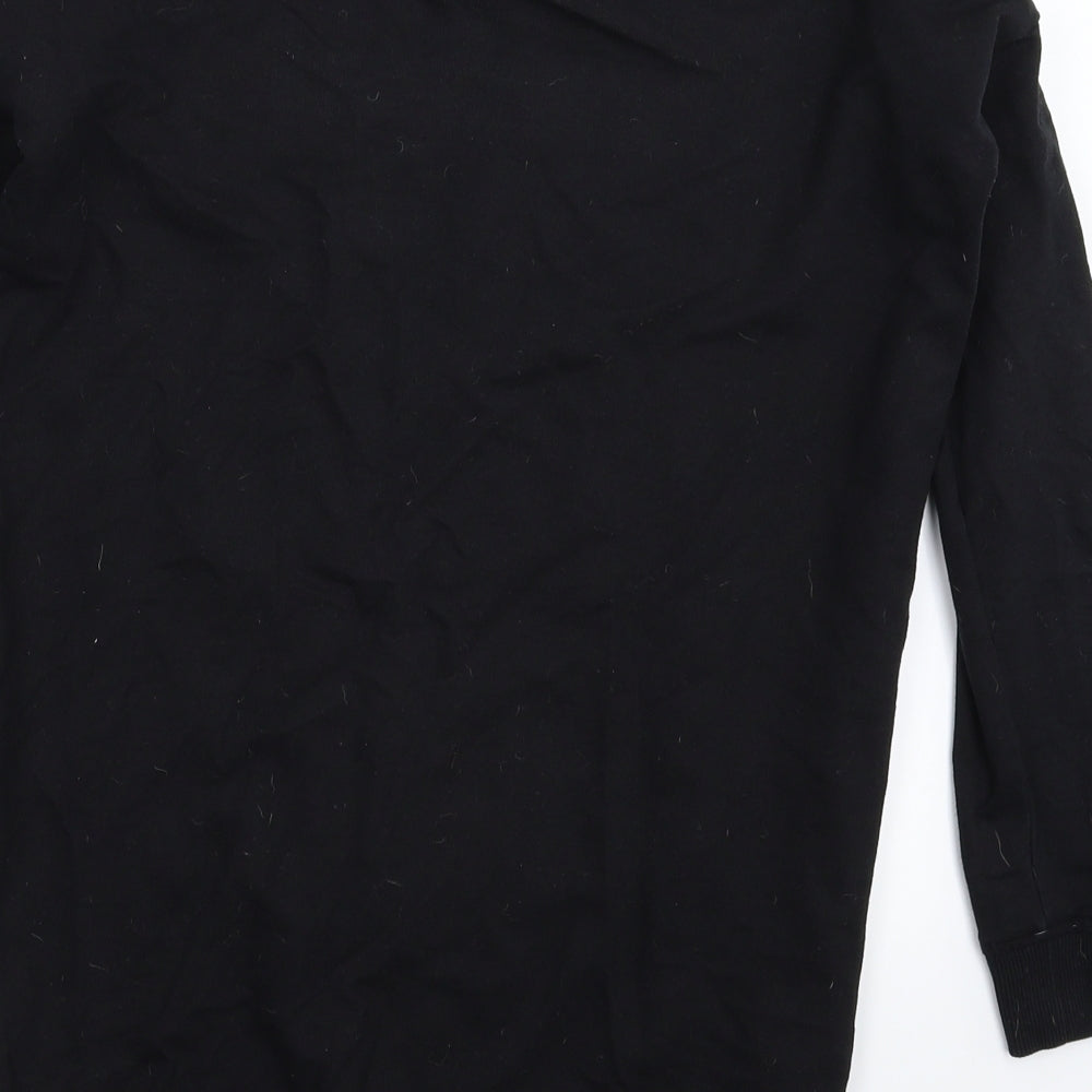 Sinsay Womens Black Pullover Sweatshirt Size XS