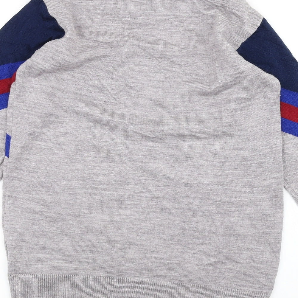 Harverd Womens Grey Basic T-Shirt Size S