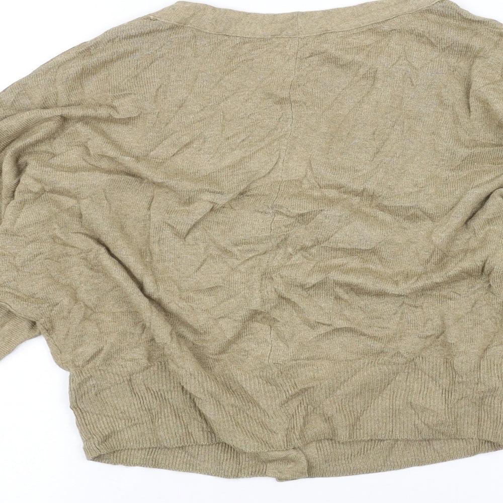 Marks & Spencer Womens Brown Cardigan Jumper Size S