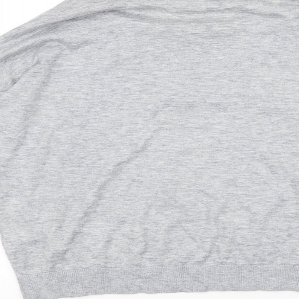 Topshop Womens Grey Basic T-Shirt Size 6