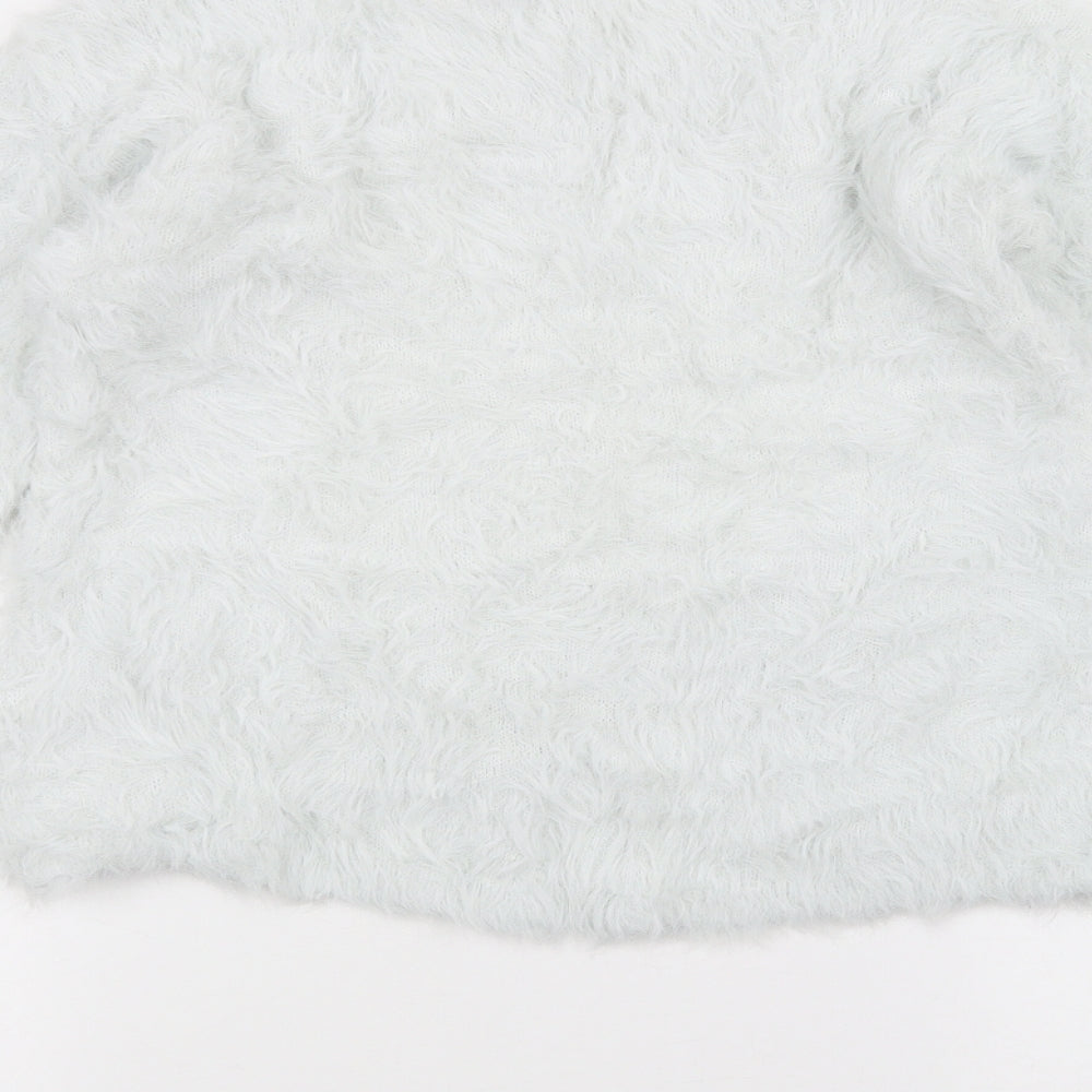 H&M Girls White Pullover Jumper Size 11-12 Years