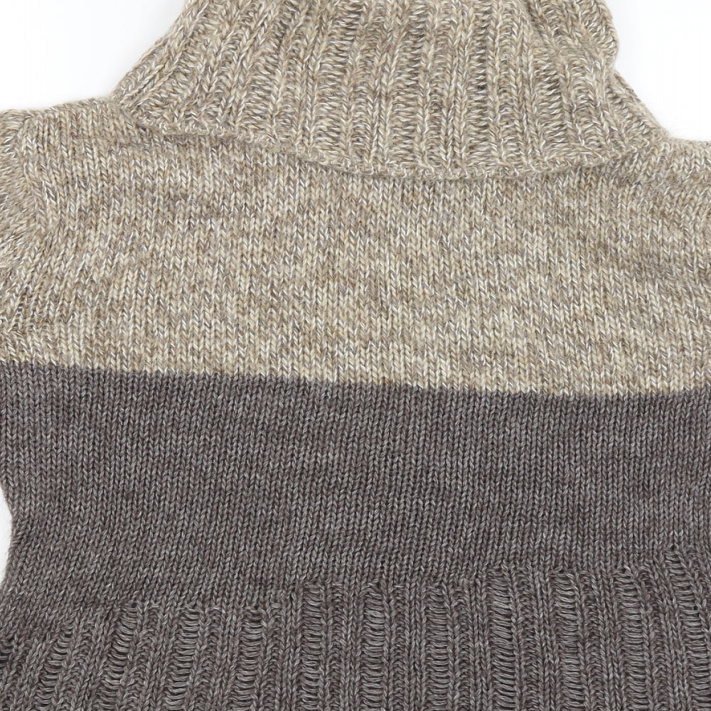 Lineamaglia Womens Beige Pullover Jumper Size 16