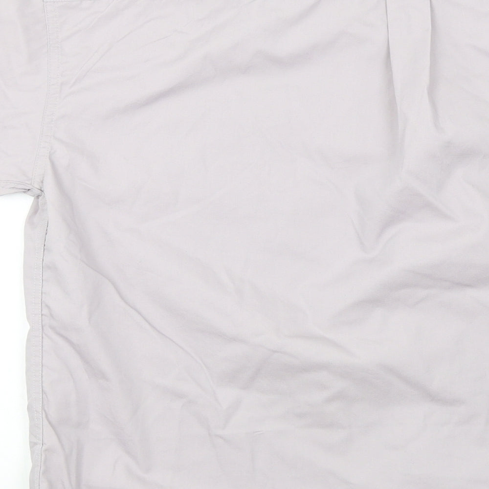 Uneek Mens Beige Button-Up Size XL