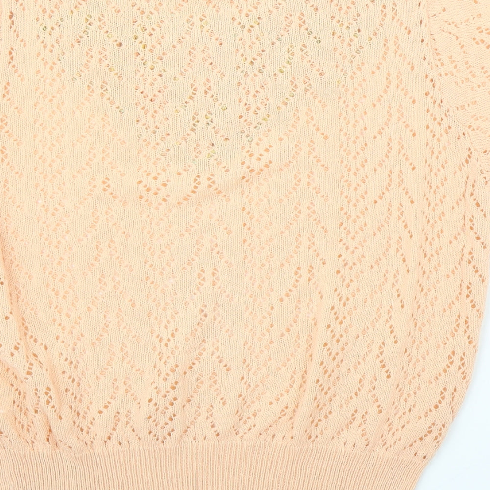 Preworn Womens Orange Pullover Jumper Size M