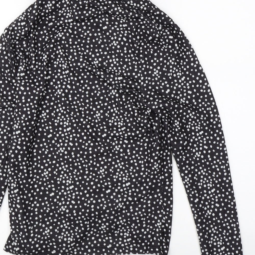 Primark Womens Black Polka Dot Pullover Jumper Size S