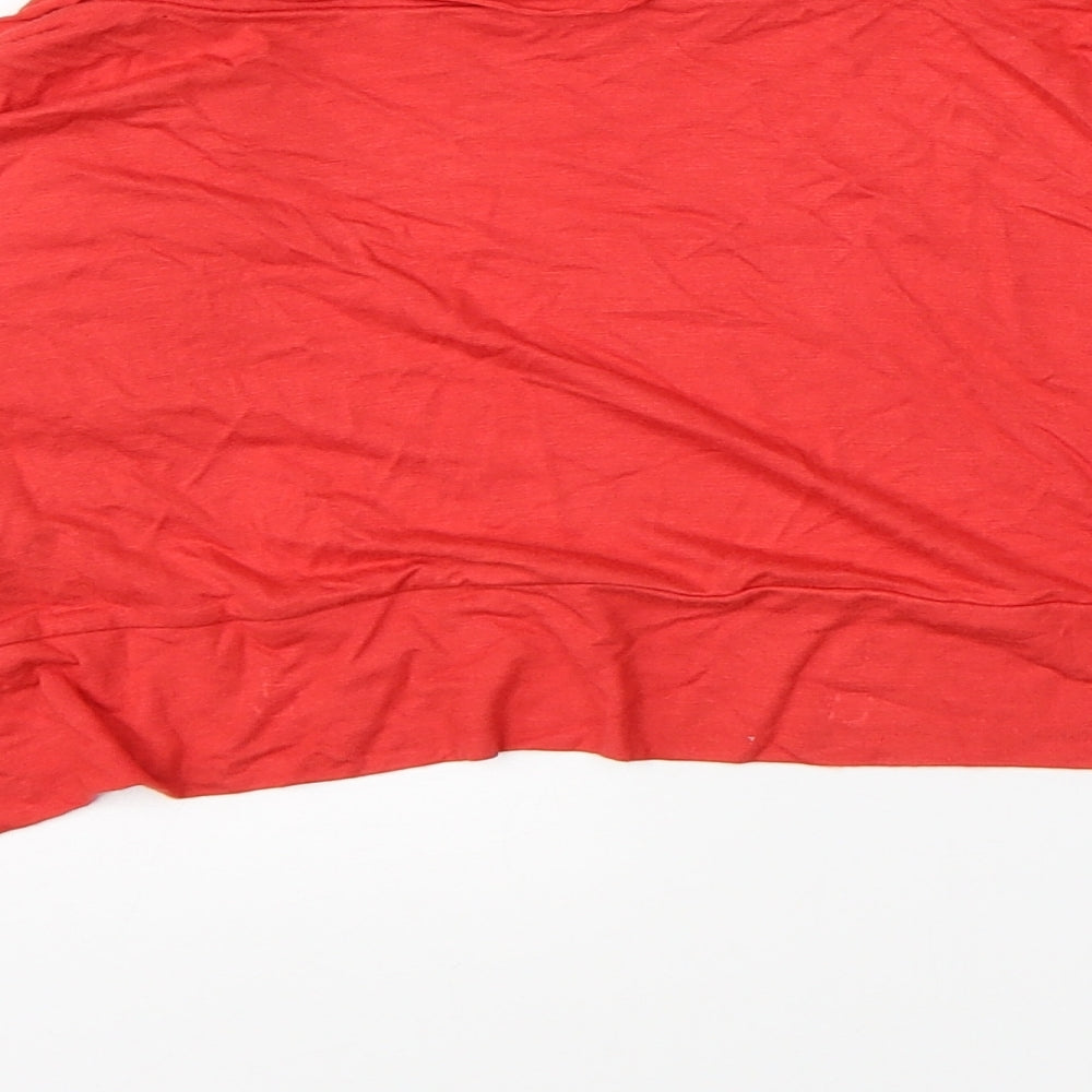 Per Una Womens Red Shrug Jumper Size 14